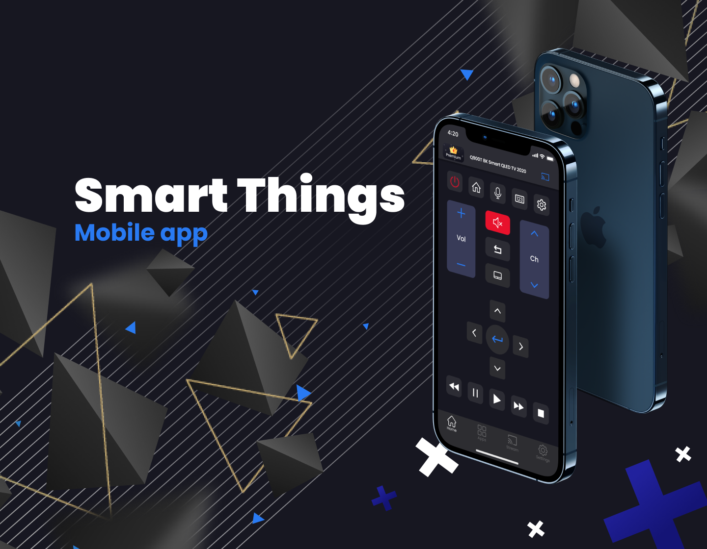 SmartThing mobile app for managing smart devices from a smartphone